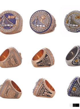 欧美总冠军戒指全套湖人科比詹姆斯勇士库里篮球迷生日礼物收藏