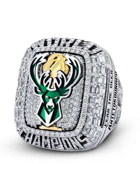 球迷总冠军戒指2021雄鹿湖人科比詹姆斯勇士库里公牛篮球礼物