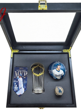 2025年洛杉矶道奇总冠军戒指套装欧美流行饰品