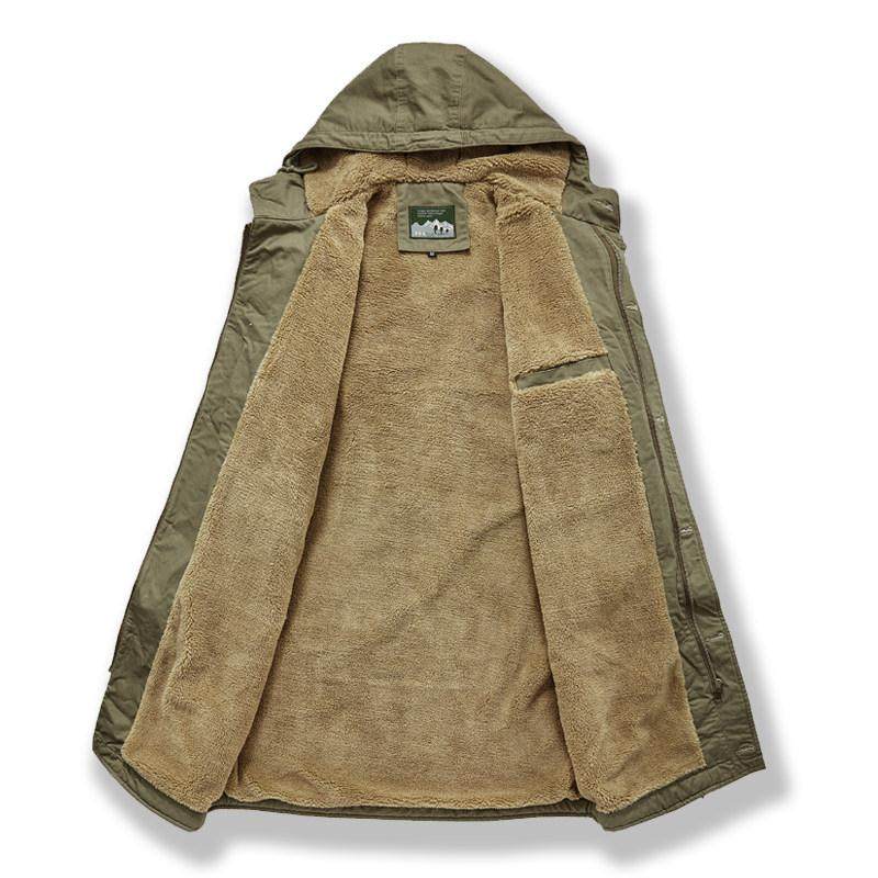 MAROLIO~抗寒-15℃ 羊羔绒外套男中长款大衣连帽覆古加厚甲板棉服,淘宝优惠券,粉丝福利购,淘宝优惠卷