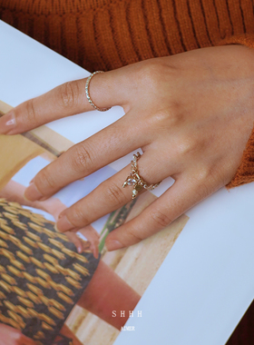 shhh纯银吊坠戒指小众设计