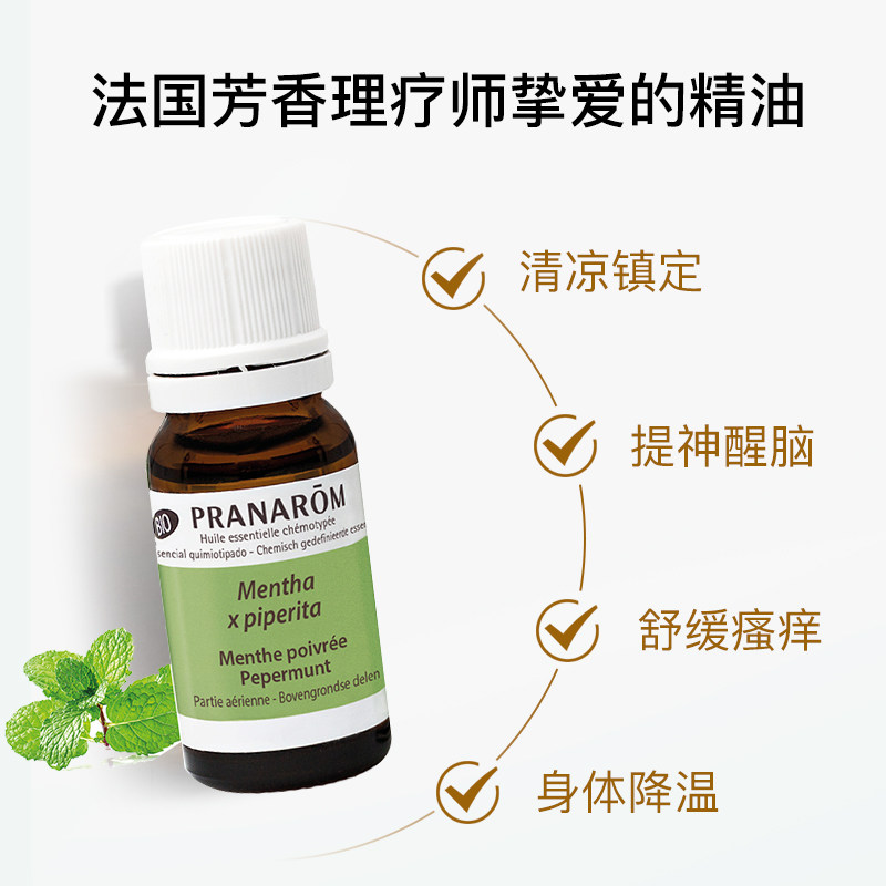 pranarom普罗芳胡椒薄荷10ml精油 Pranarom海外单方精油