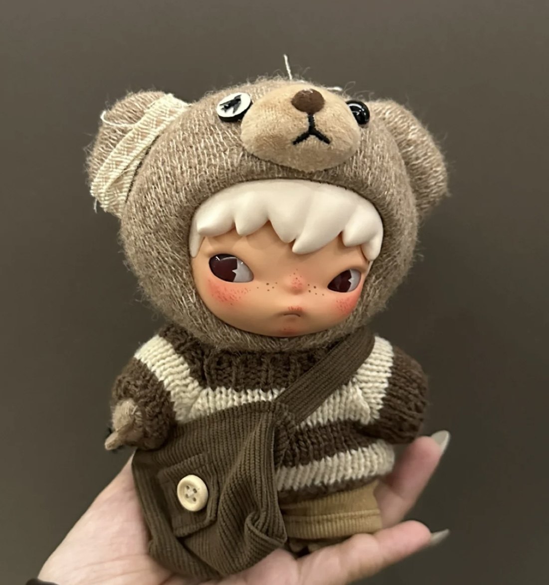 泡泡玛特新款小野公路日志搪胶城市浮尘娃衣10cm公仔服Hirono拓印,淘宝优惠券,粉丝福利购,淘宝优惠卷