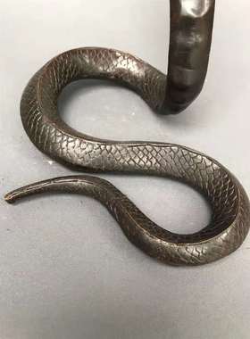 纯铜眼镜蛇仙家蛇家居客厅装饰