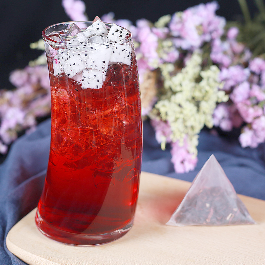 锡斯里洛神花茶三角茶包袋泡茶玫瑰茄花草茶包奶盖茶奶茶店用原料