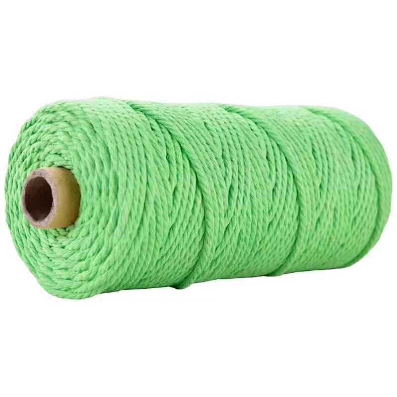 macrame棉绳3mm彩色棉线绳diy手工编织挂毯材料超然捆绑装饰绳 - 图3