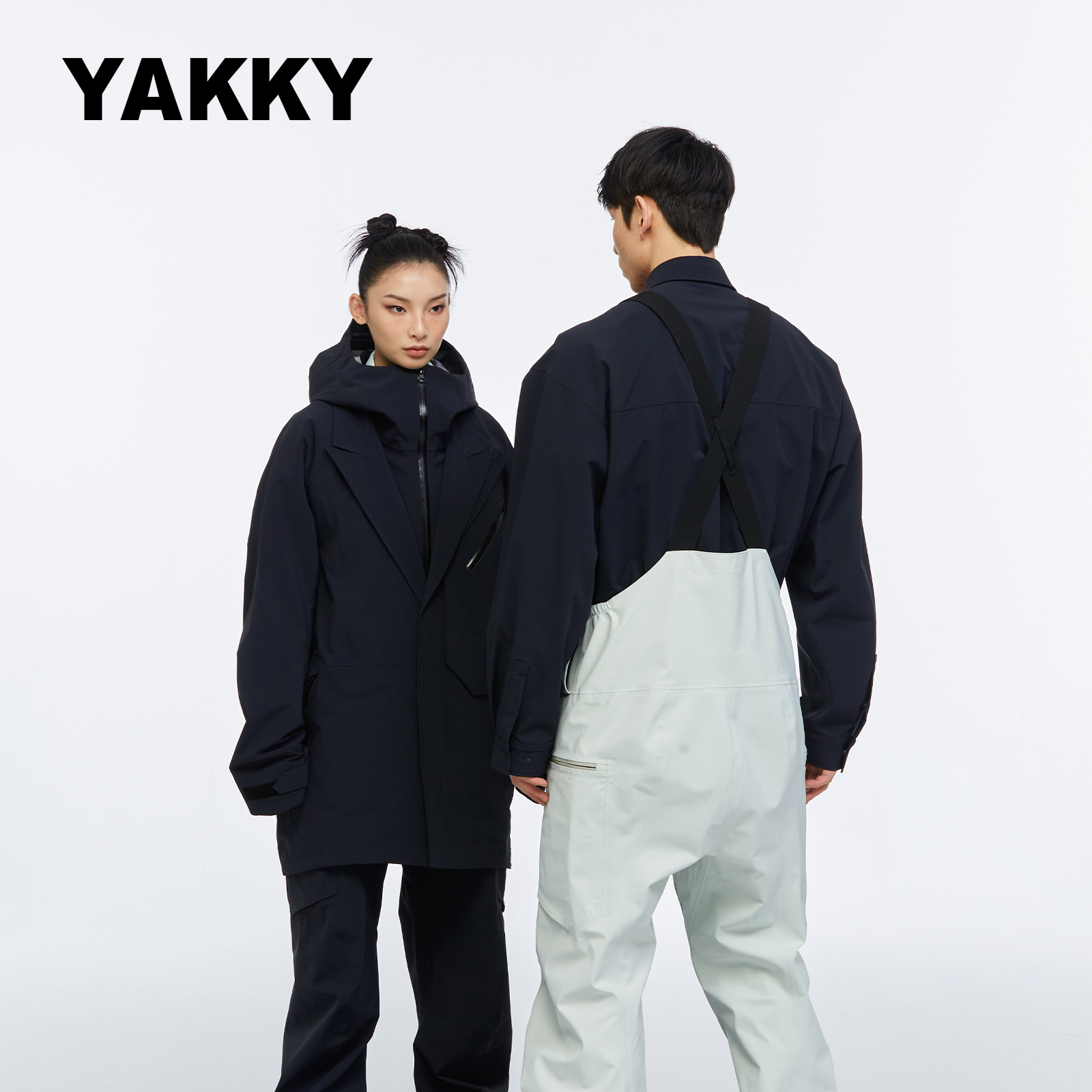 【设计师品牌】YAKKY户外单板高端小众滑雪背带裤男女3L防水透气-图3