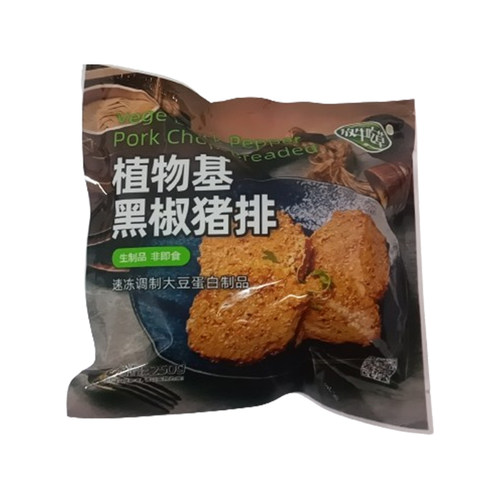 放牛吃草新派素食佛家纯素肉黑椒猪排仿荤斋菜人造肉豆制冷冻食品 - 图3