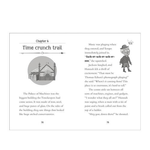 【预售】【时间记录者】埃菲尔铁塔紧急情况 The Timekeepers: Eiffel Tower Emergency 英文儿童故事 英语阅读拓展进口童书 - 图2