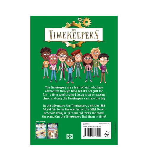 【预售】【时间记录者】埃菲尔铁塔紧急情况 The Timekeepers: Eiffel Tower Emergency 英文儿童故事 英语阅读拓展进口童书 - 图0