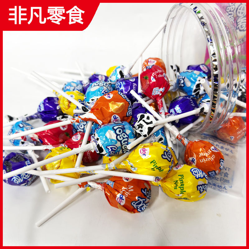 【10支包邮】南美哥伦比亚进口如果他酸奶味/泡泡糖夹心棒棒糖17g,淘宝优惠券,粉丝福利购,淘宝优惠卷