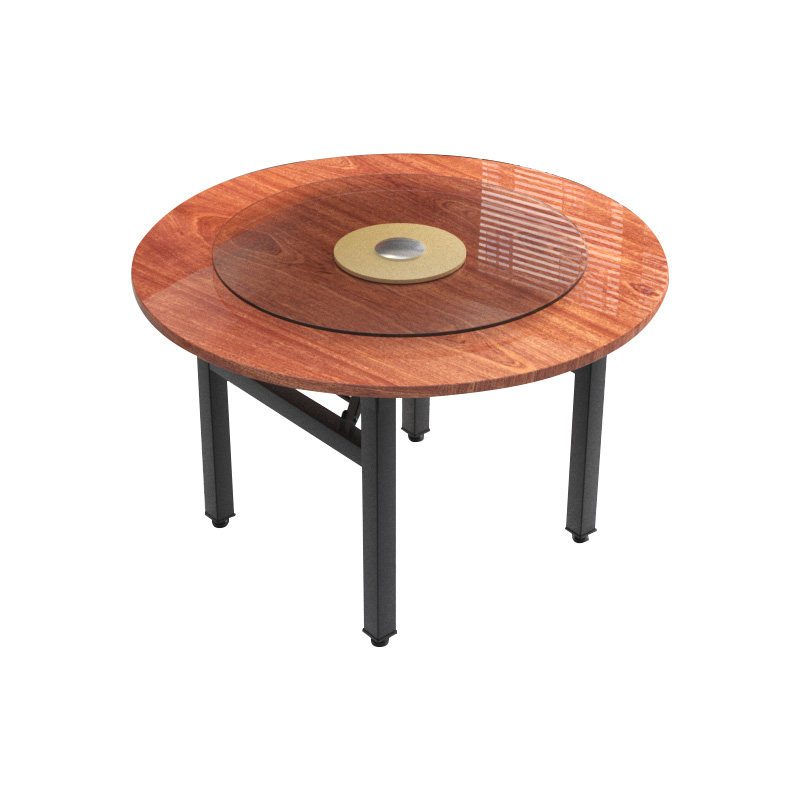 品质饭桌大台面带20圆桌面板木餐桌 季嘉板木餐桌