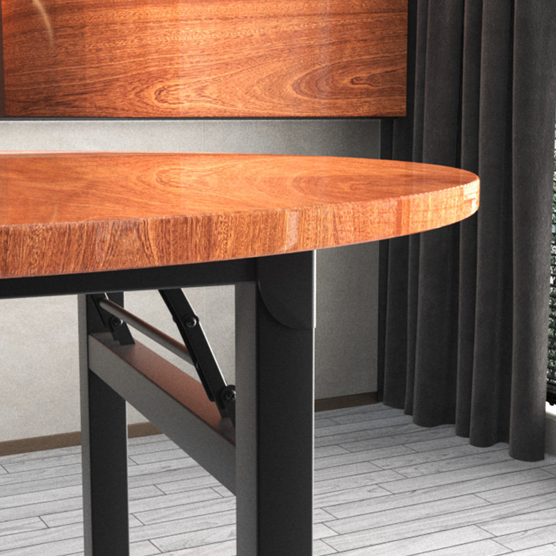 品质饭桌大台面带20圆桌面板木餐桌 季嘉板木餐桌