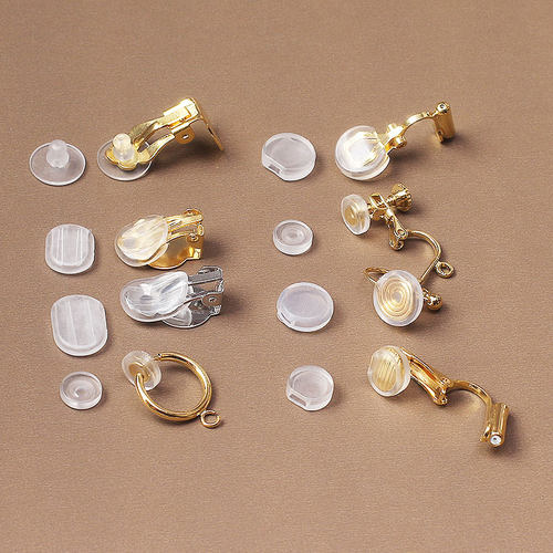 耳夹垫防痛垫 螺旋硅胶软垫无耳洞防滑保护套中古蚊香盘耳夹配件 - 图1