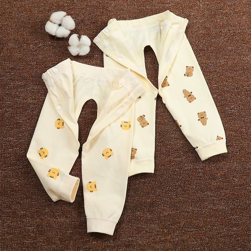 新生婴儿纯棉开裆裤男女宝宝秋裤a类小月龄幼儿调腰围打底裤子,淘宝优惠券,粉丝福利购,淘宝优惠卷