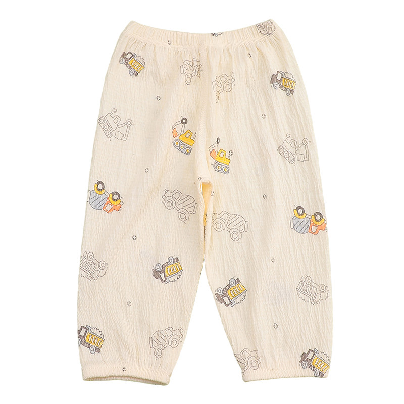 男女宝宝防蚊裤婴儿裤子宽松春款薄棉儿童长裤夏季透气休闲灯笼裤