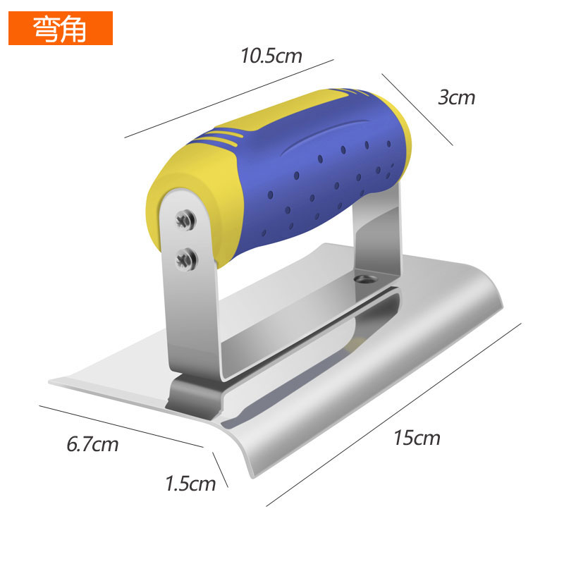 易力友不锈钢阴阳角器刮墙角修直角工具拉角器圆角楼梯抹子收光刀-图2