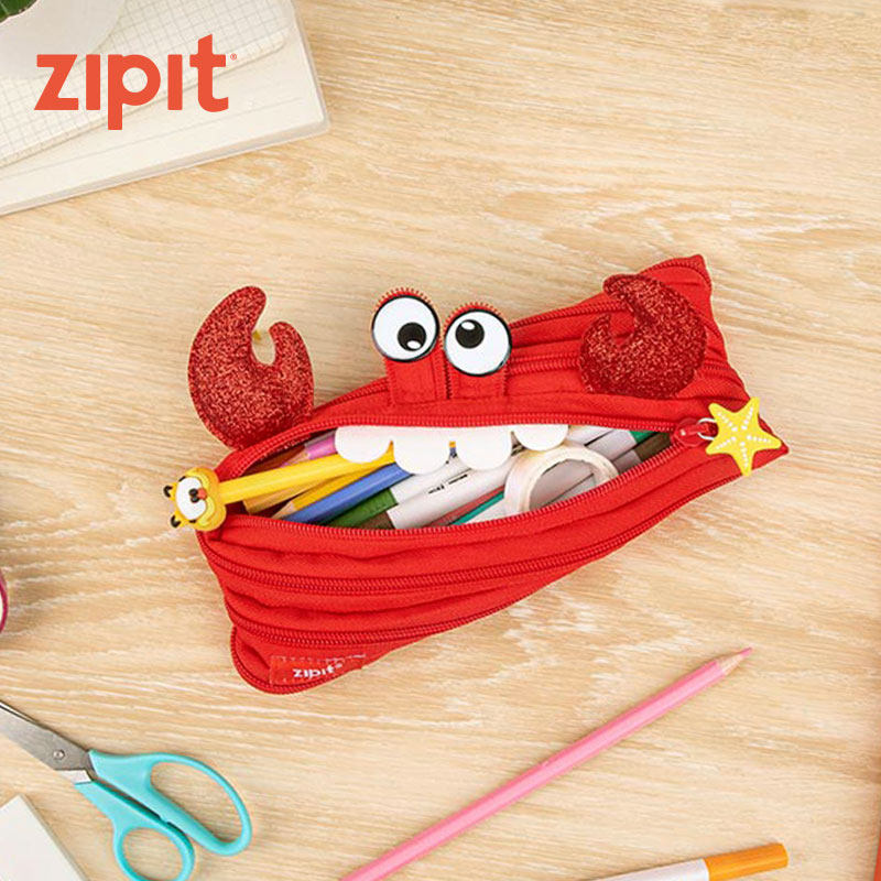 Creative stationery lobster zipper pencil case extra large