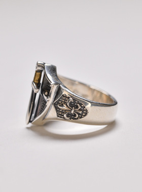 FuGui盾牌《王者之剑》信条系列戒指中世纪复古风宝剑个性指环ins