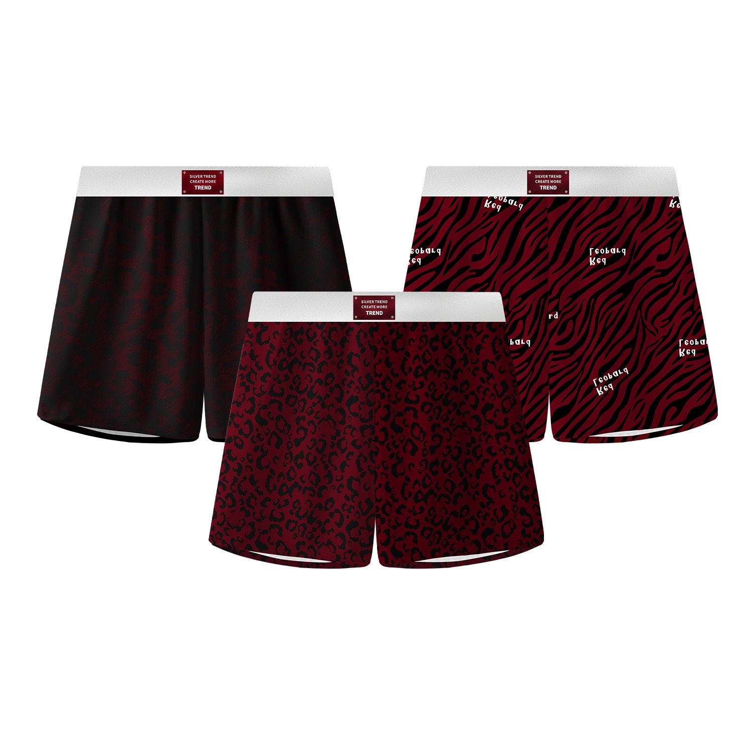 3条装大红男士阿罗裤男生宽松居家休闲内裤透气冰丝睡裤平角短裤,淘宝优惠券,粉丝福利购,淘宝优惠卷