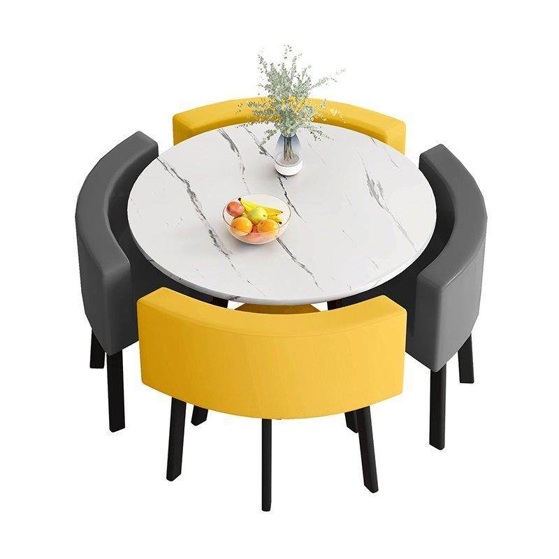 洽谈桌椅组合店铺商用接待会客小圆桌休息区简约休闲一桌四椅餐桌,淘宝优惠券,粉丝福利购,淘宝优惠卷