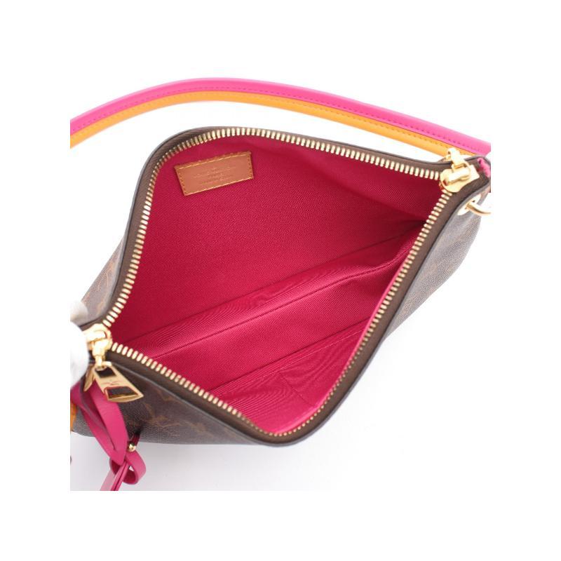 中古LV路易威登女包A级95新Loretta涂层/防水帆布复古斜挎包棕色
