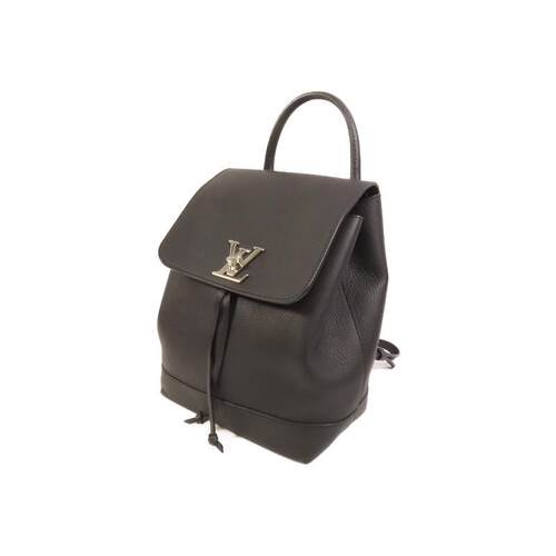 中古LV路易威登女包A级95新Backpack背包牛皮双肩包黑色正品时尚 - 图1