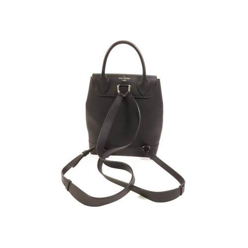 中古LV路易威登女包A级95新Backpack背包牛皮双肩包黑色正品时尚 - 图0