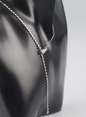 日本进口商品Y字型钻石项链