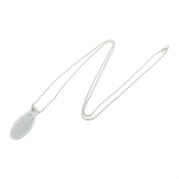 中古Tiffany& Co.蒂芙尼A级95新return to oval necklace项链-图1