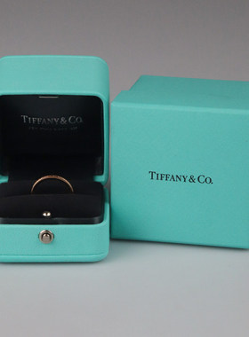 中古TIFFANY蒂芙尼黄金镶钻戒指