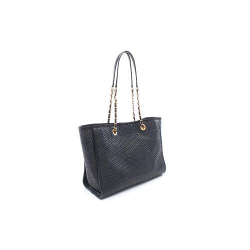 中古奢侈品Chanel香奈儿包95新ToteBag托特包牛皮托特包黑色 - 图0