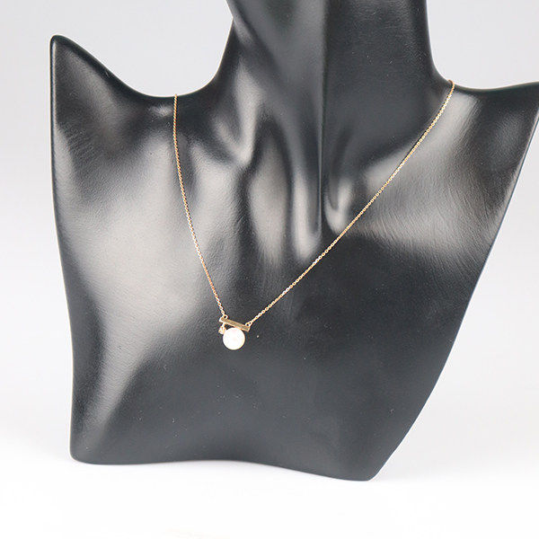 中古「9.5新」日本进口商品海水珍珠钻石项链750黄金45cm,淘宝优惠券,粉丝福利购,淘宝优惠卷