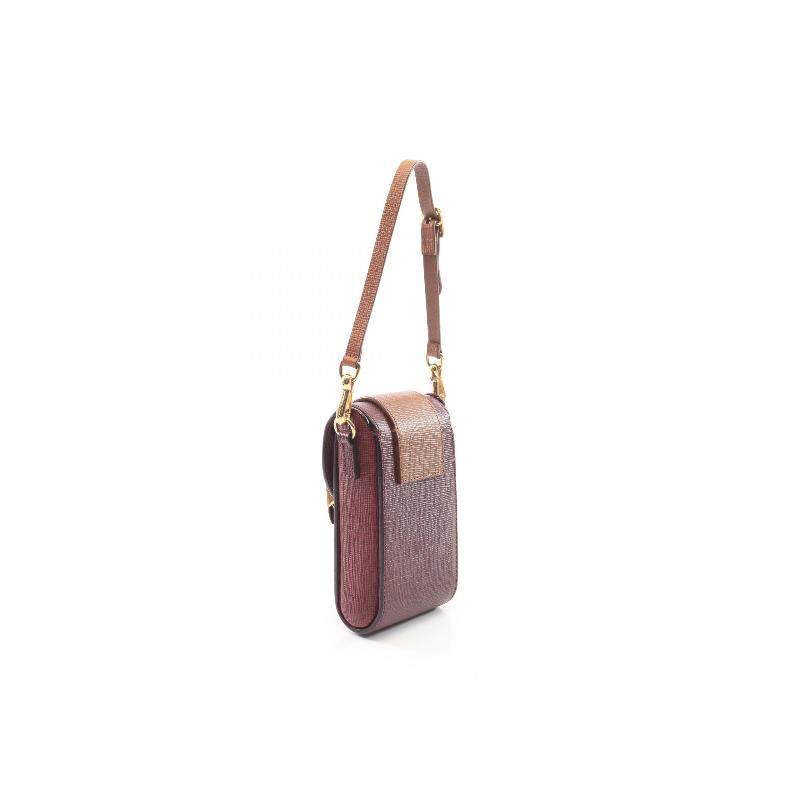中古vintage二奢Burberry博柏利95新handbag手提包牛皮斜挎包红色 - 图0