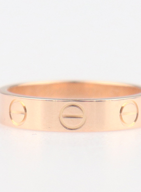 中古「95新」Cartier卡地亚LOVE结婚对戒窄版750玫瑰金47号