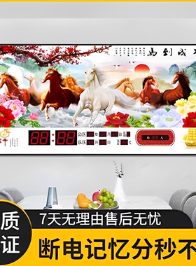新款多功能家用客厅万年历挂钟
