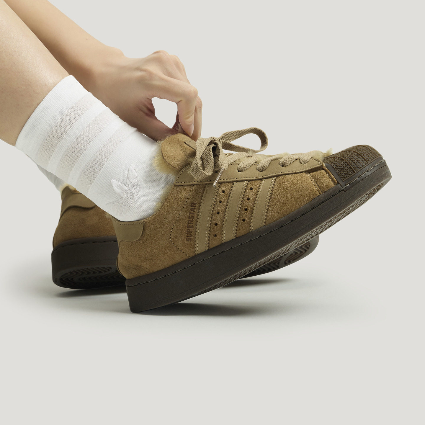 SUPERSTAR II保暖贝壳头板鞋男女adidas Originals阿迪达斯三叶草,淘宝优惠券,粉丝福利购,淘宝优惠卷