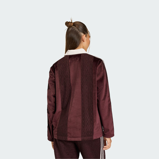 丝绒运动长袖球衣女装adidas Originals阿迪达斯三叶草官方