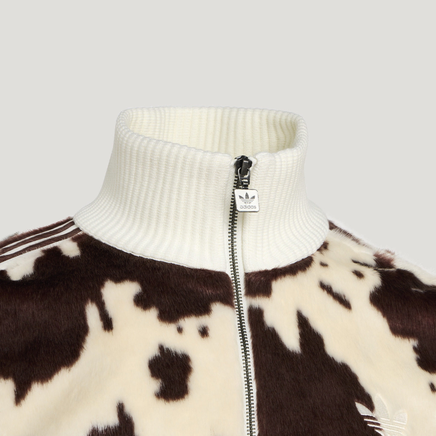 奶牛纹印花宽松舒适仿皮草运动外套男女adidas阿迪达斯三叶草,淘宝优惠券,粉丝福利购,淘宝优惠卷