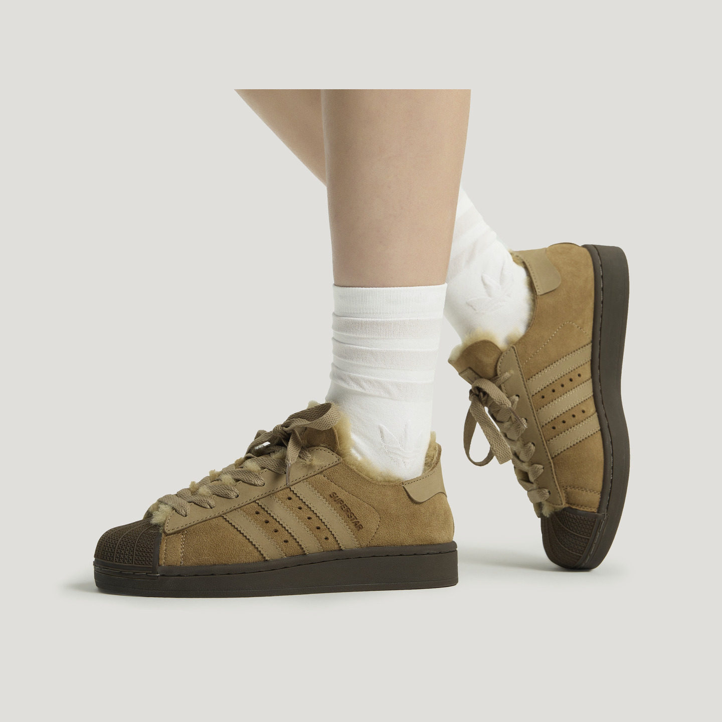 SUPERSTAR II保暖贝壳头板鞋男女adidas Originals阿迪达斯三叶草,淘宝优惠券,粉丝福利购,淘宝优惠卷