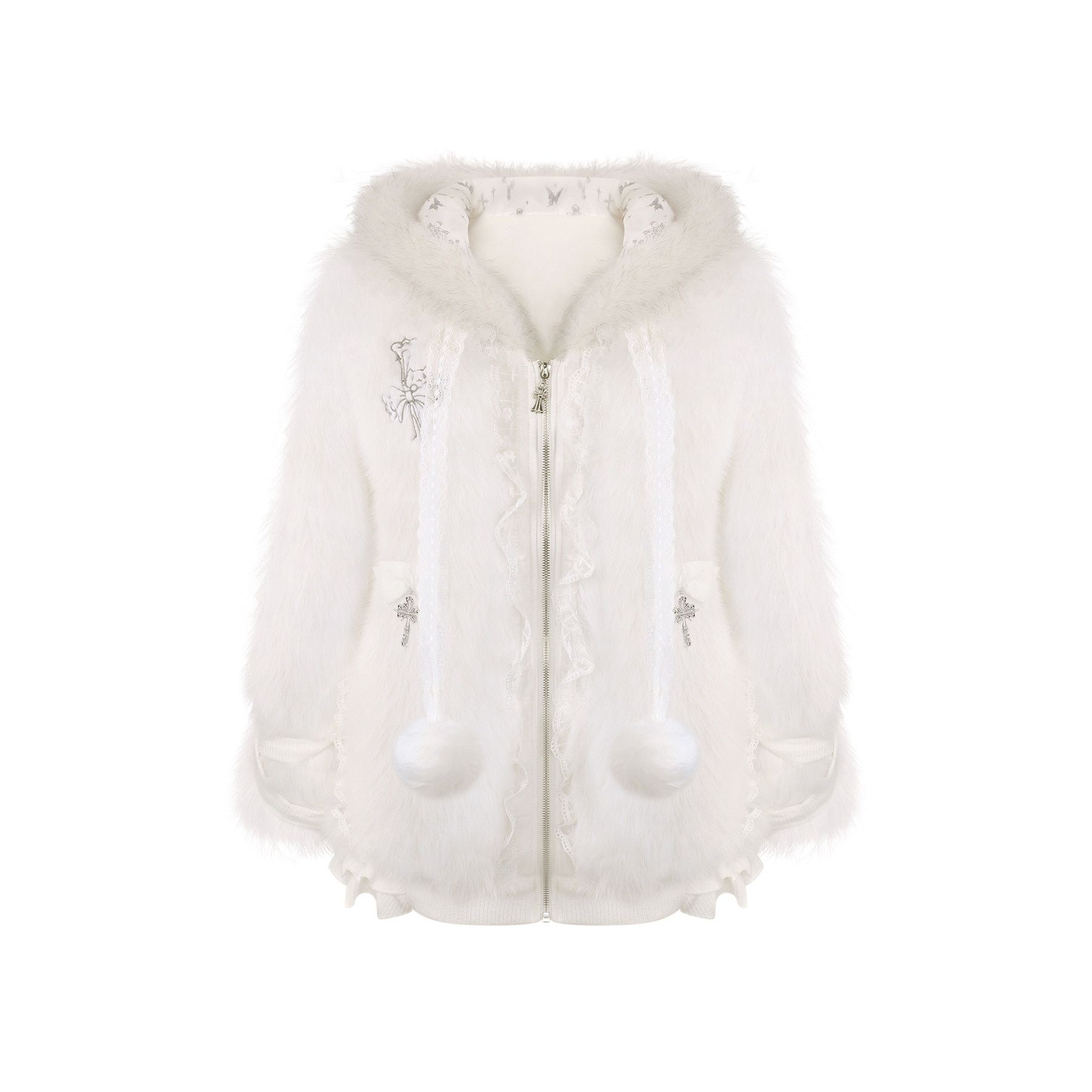 少女椰子【轻亚系】 雪融契约 冬季毛绒猫耳外套女,淘宝优惠券,粉丝福利购,淘宝优惠卷