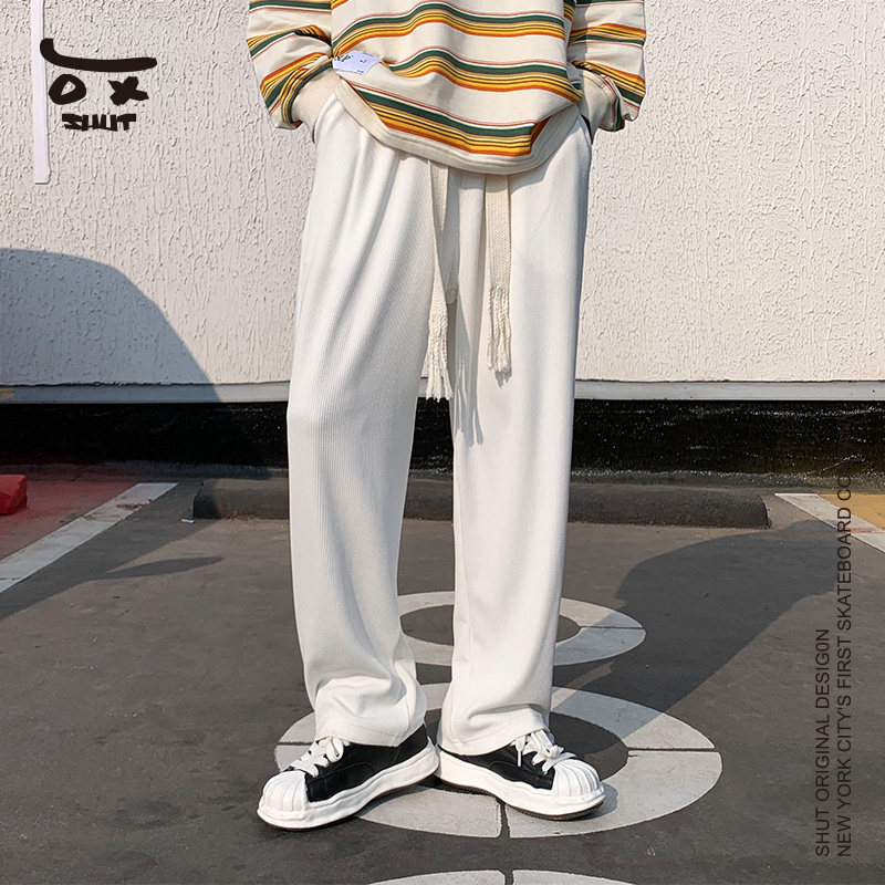 shut侧边条纹拼接裤子春秋季休闲裤 SHUT服饰休闲裤