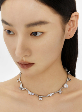 BOONEE不规则锆石项链