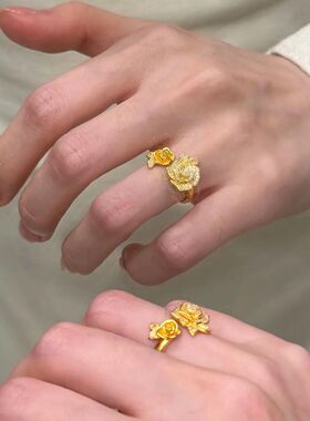 「挚爱玫瑰」中古微镶锆