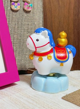 马上有福转转乐小马摆件马年礼物
