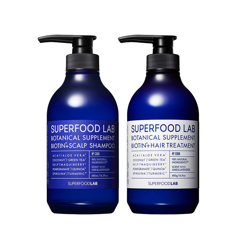 日本superfoodlab生物素套装护发素 SUPERFOODLAB海外洗发水