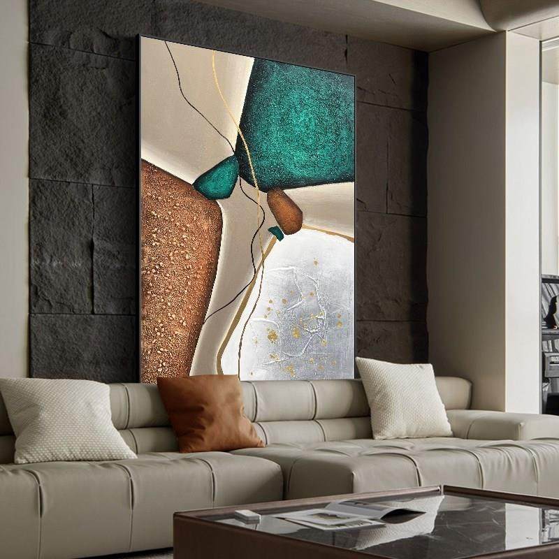 手绘油画《金石流光》客厅沙发背景墙装饰画玄关挂画餐厅肌理画,淘宝优惠券,粉丝福利购,淘宝优惠卷