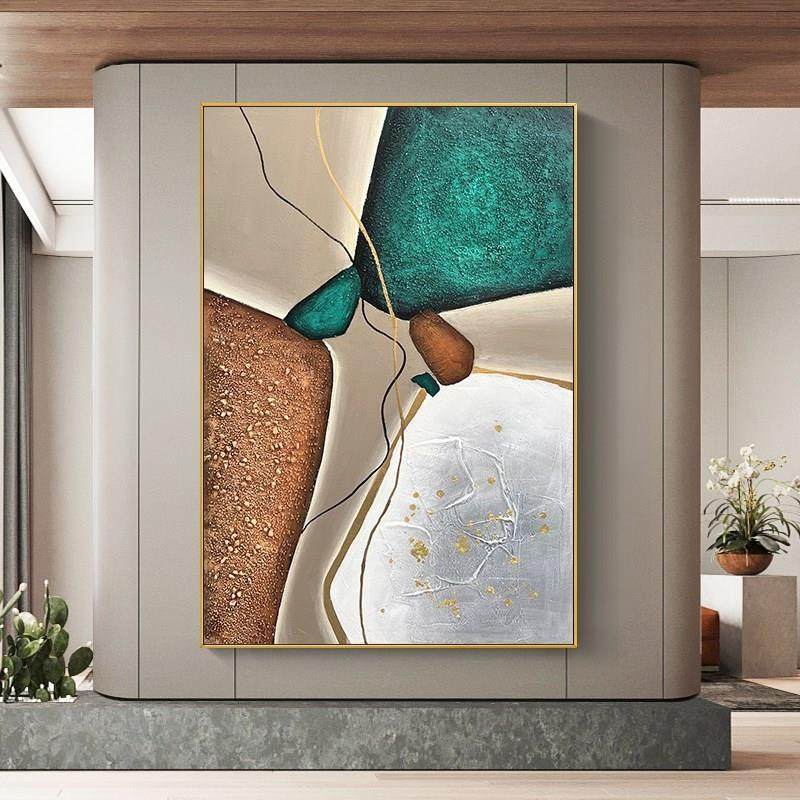 手绘油画《金石流光》客厅沙发背景墙装饰画玄关挂画餐厅肌理画,淘宝优惠券,粉丝福利购,淘宝优惠卷