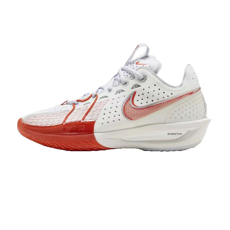 Nike耐克 Air Zoom G.T.Cut 白红 低帮实战缓震篮球鞋 DV2918-101 - 图3