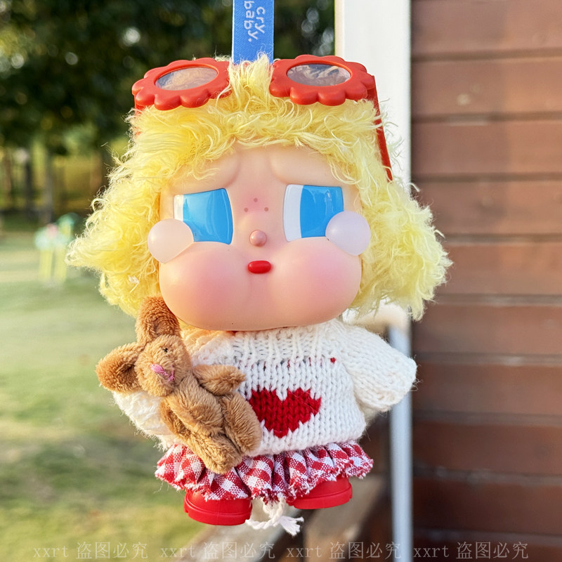 【原创设计】哭娃vacation娃衣crybaby搪胶毛绒公仔冬日毛衣裙子,淘宝优惠券,粉丝福利购,淘宝优惠卷